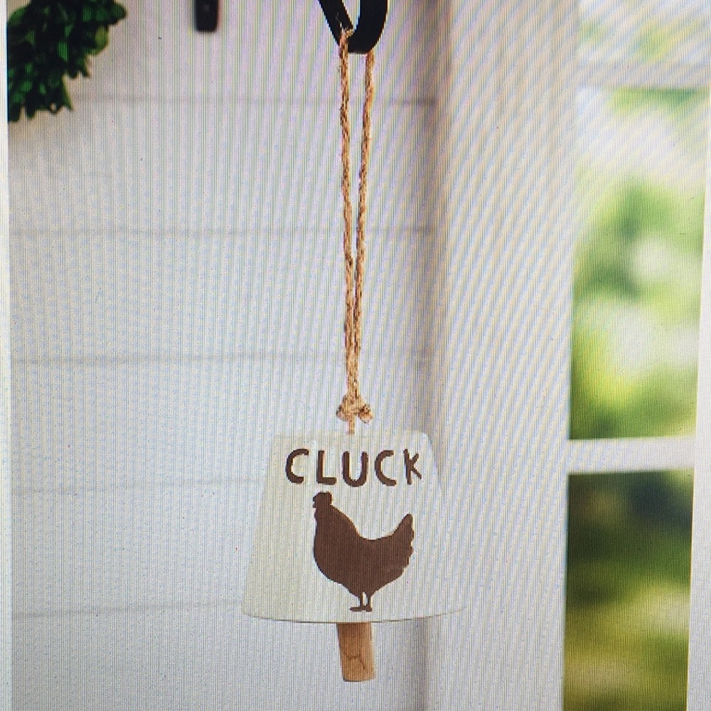 Last 1❗️Farmhouse Ceramic Rooster Cow Bell Garden - Picture 5 of 5